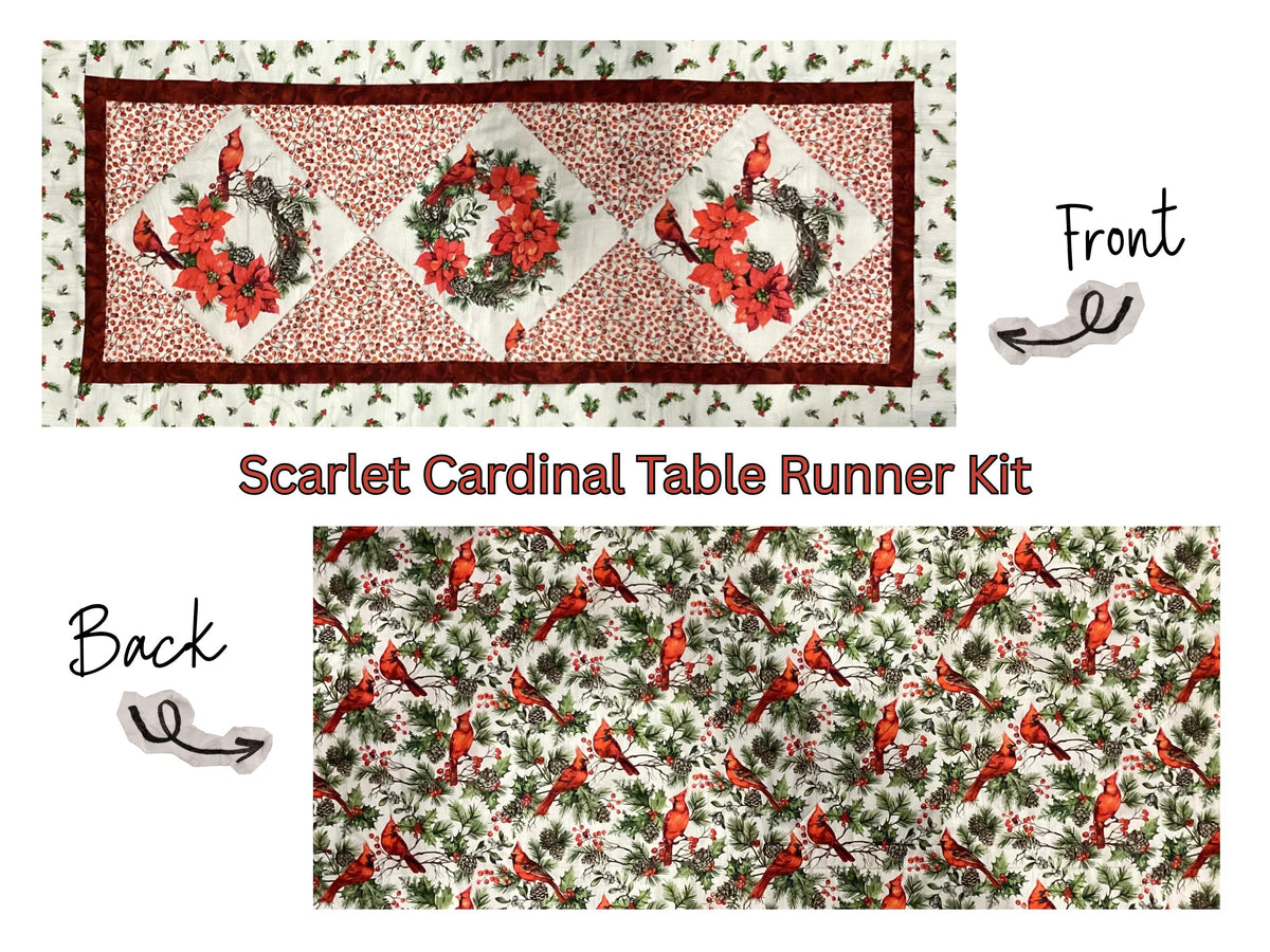 Scarlet Cardinal Table Runner Kit