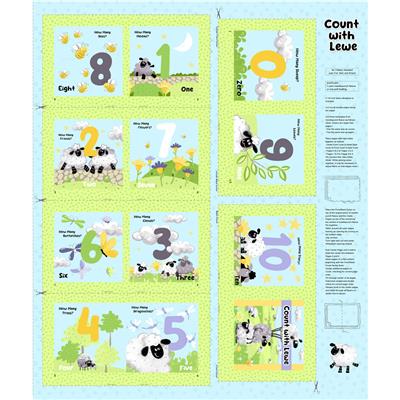 SusyBees "Lewe the Ewe" - 36" Book Panel - #20435-710
