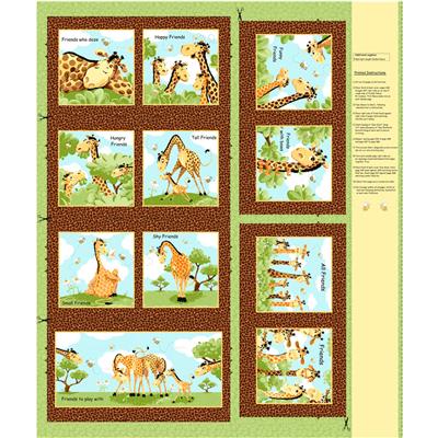 SusyBee "Zoe the Giraffe - Book Panel - #3562-80