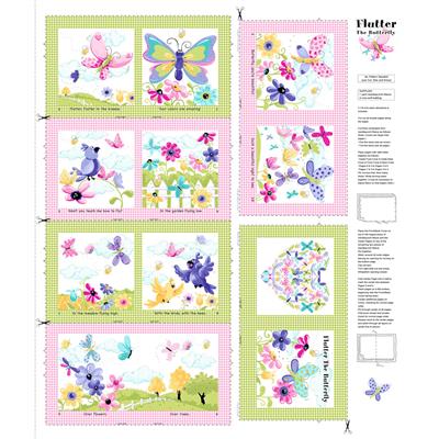 SusyBee Flutter the Butterfly  - Book Panel - #439-999