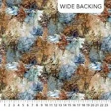 Highland View- 108" Wide back B27587-44 Blue Multi